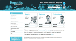 Desktop Screenshot of hepatitisscotland.org.uk