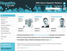 Tablet Screenshot of hepatitisscotland.org.uk